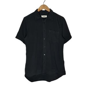 Buck Mason Black Short Sleeve Button-Down Shirt